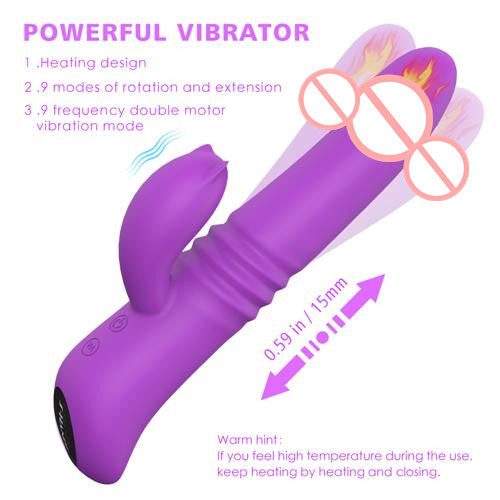 Heating Rabbit Vibrator-EROSREALM