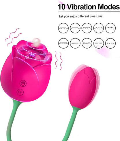 Tulip 2-in-1 Clit Stimulator With Bud Vibrator-EROSREALM