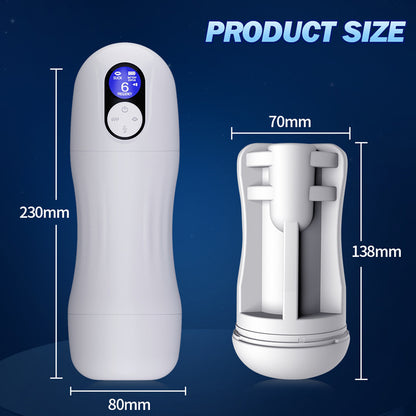 3-in-1 Automatic Retractable Sucking And Warming Male Penis Stroker-EROSREALM