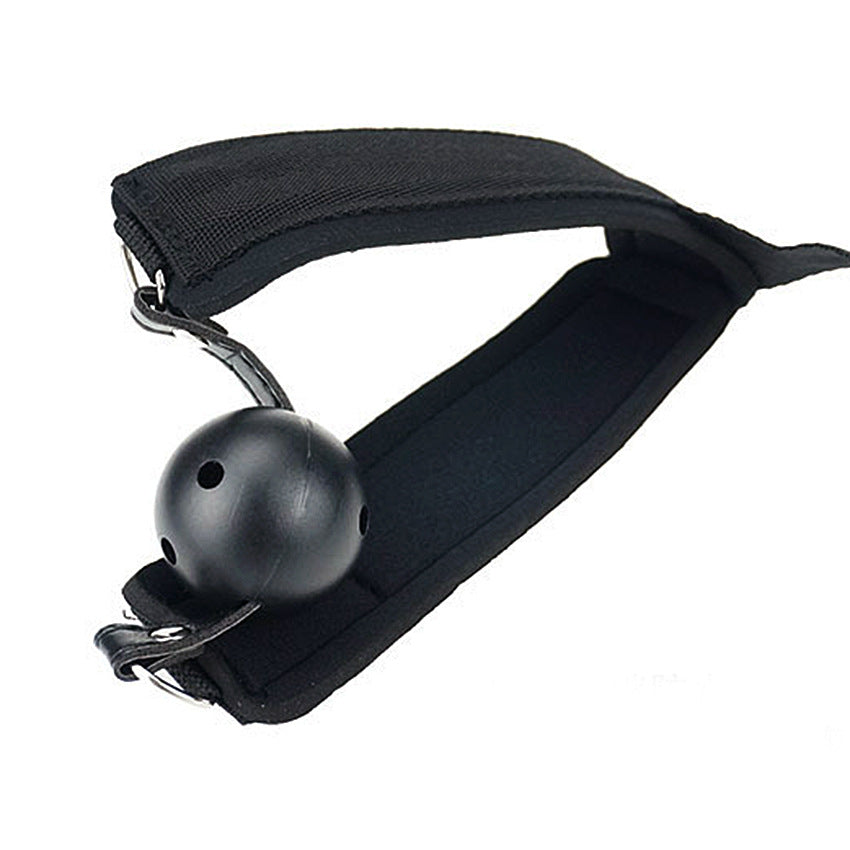 Breathable Ball Gag with Cuffs. BDSM Set for Couples-EROSREALM