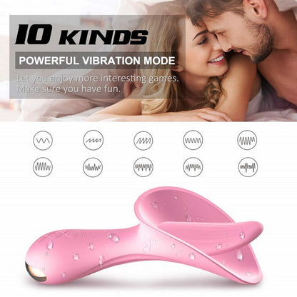 Pink Flower Toy Tongue Licking Vibrator-EROSREALM