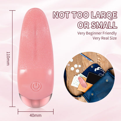 silicone Tongue-licking Vibrator-EROSREALM