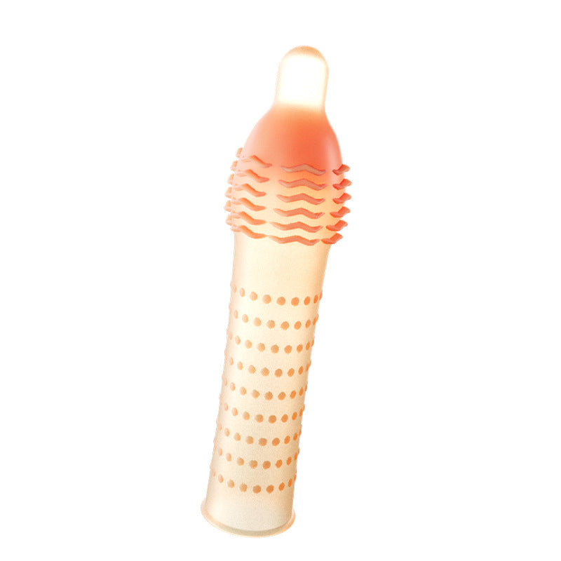 Ultra-thin Point Prick Vibrating Penis Sleeve For Couples-EROSREALM