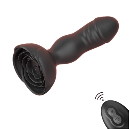 Juliet Rose Butt Plug Wireless Remote Control Anal Vibrator-EROSREALM