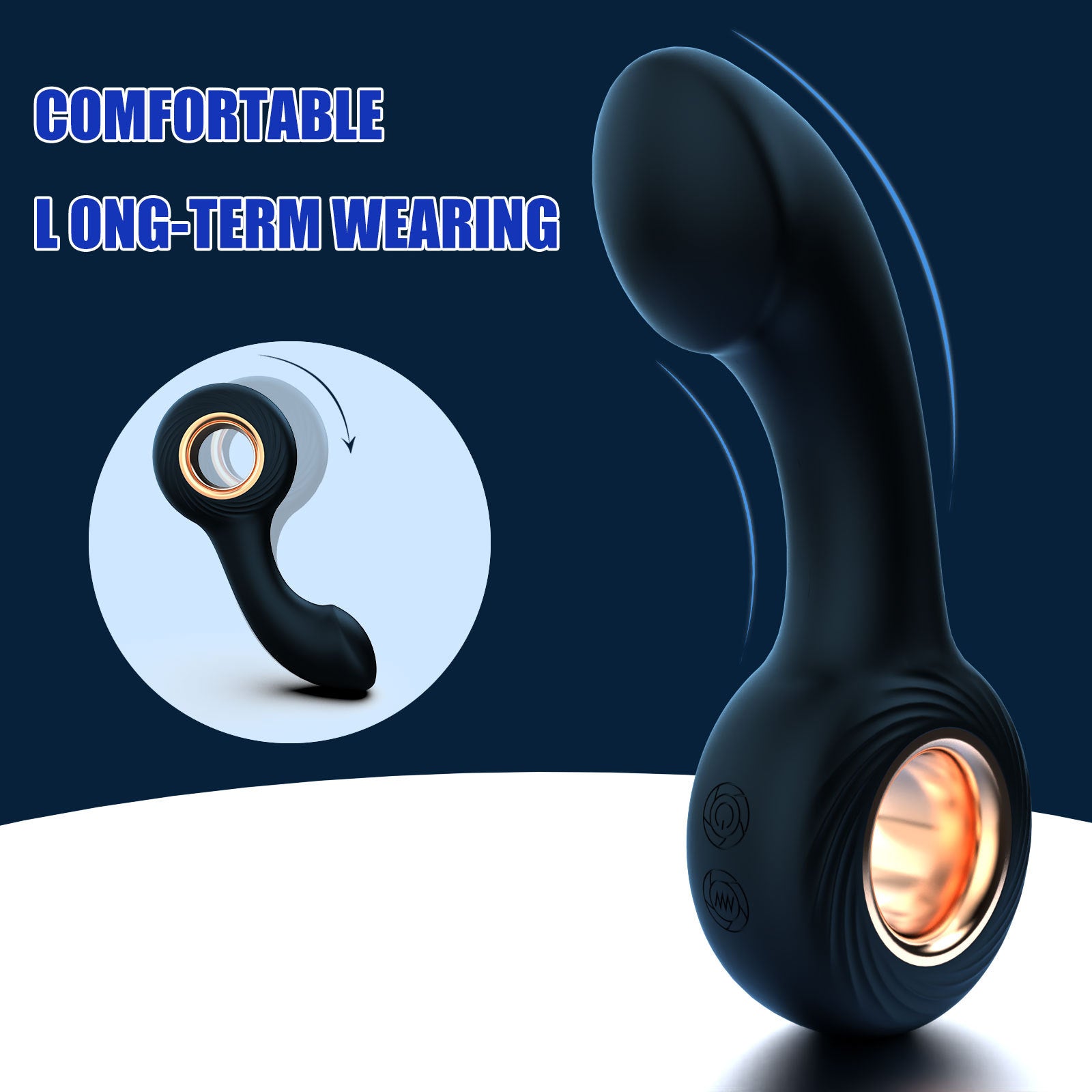 Manual Control Vibrating Prostate Massager-EROSREALM