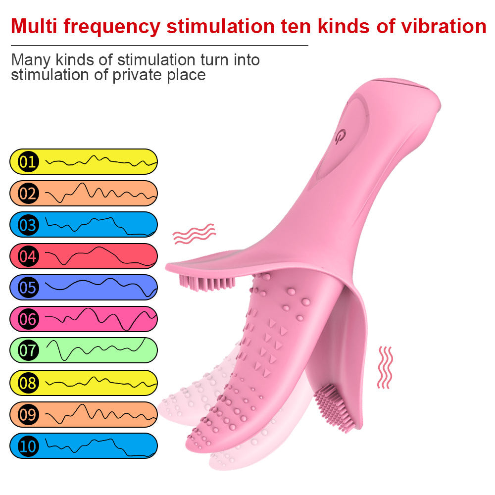 Silicone Tongue Vibrator-EROSREALM