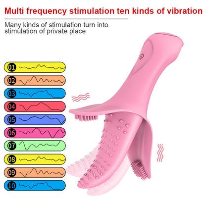 Silicone Tongue Vibrator-EROSREALM