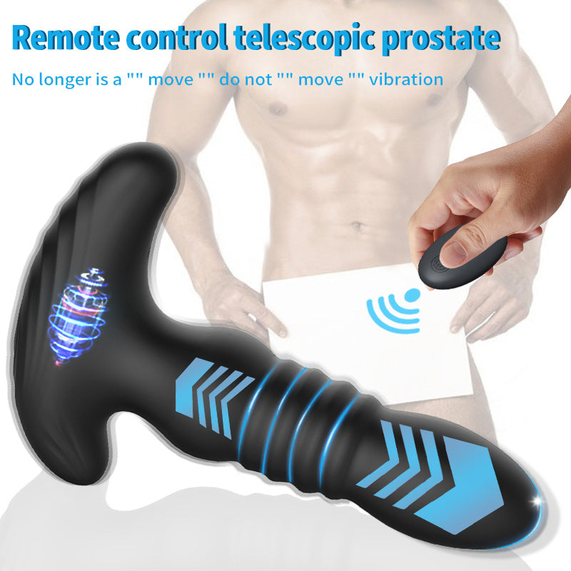 Wireless Remote Telescopic Vibrating Butt Plug Anal Sex Toys Prostate Massager-EROSREALM