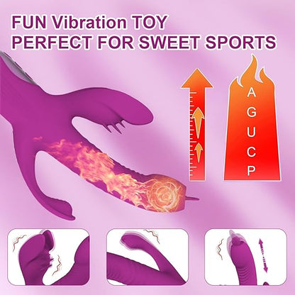 4 in 1 G Spot Vibrator Heating Clitoral Stimulator Adult Sex Toys-EROSREALM