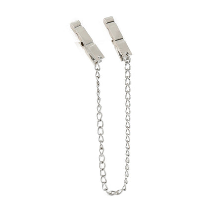 Metal Nipple Clamps With Metal Chain-EROSREALM