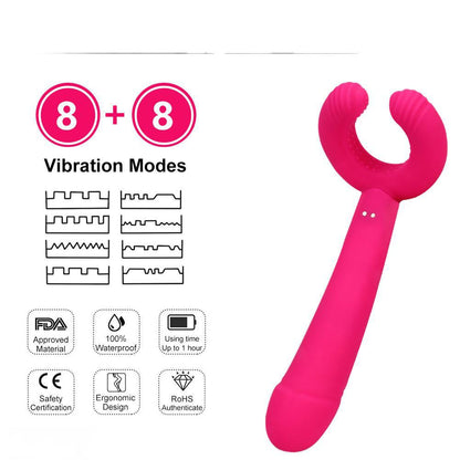 G-spot Rabbit Waterproof Rechargeable Dildo-EROSREALM