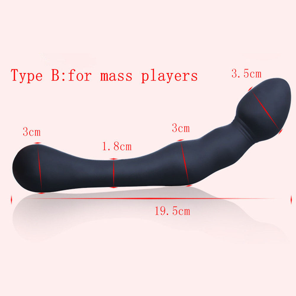 Prostate Massage Stimulation Silicone Anal Plug-EROSREALM