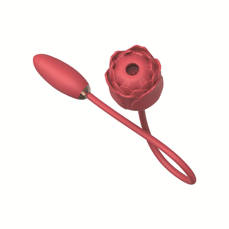 Rose Sucking Vibrator Double Ended Vibrator (Extended Version)-EROSREALM