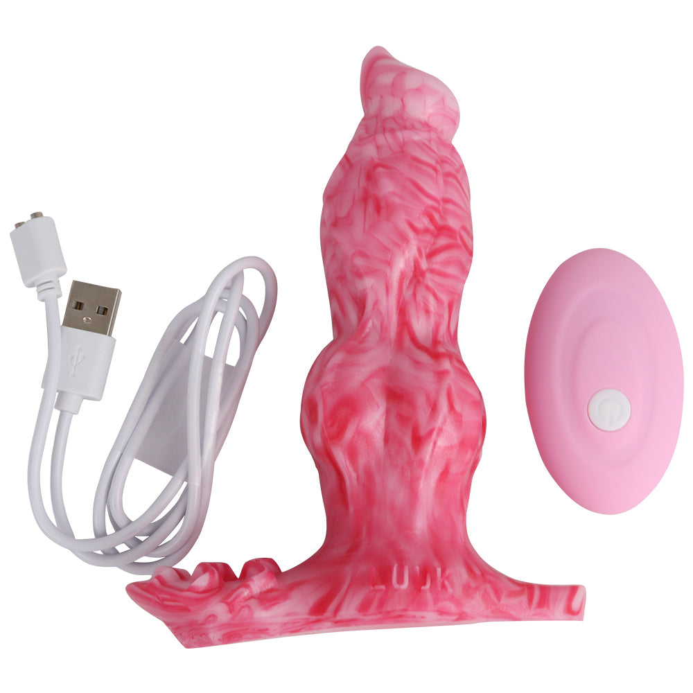 Remote Control Vibrating Dildo Clit Stimulate Anal Plug-EROSREALM