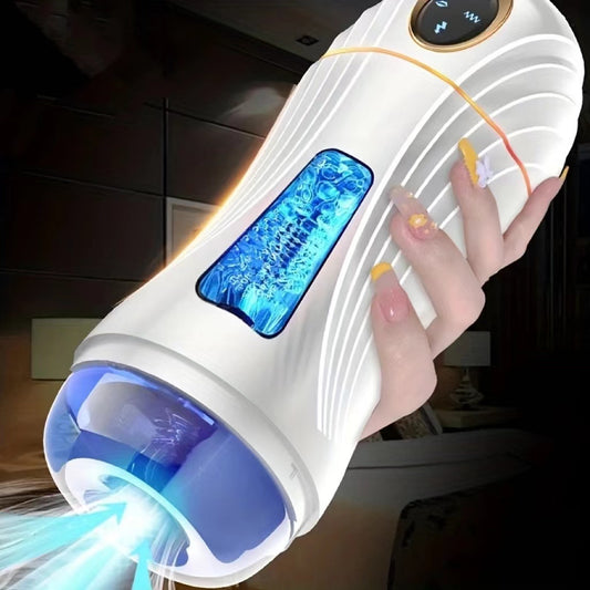 The Fleshy Pro 2.0 Suction Vibration Voice Male Masturbation Cup-EROSREALM