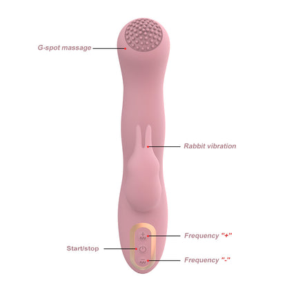 2-in-1 Stimulating Rabbit Vibrator-EROSREALM