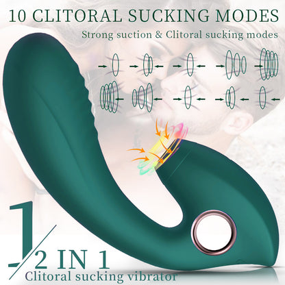 G-spot Vibrator with 10 Modes of Suction-EROSREALM