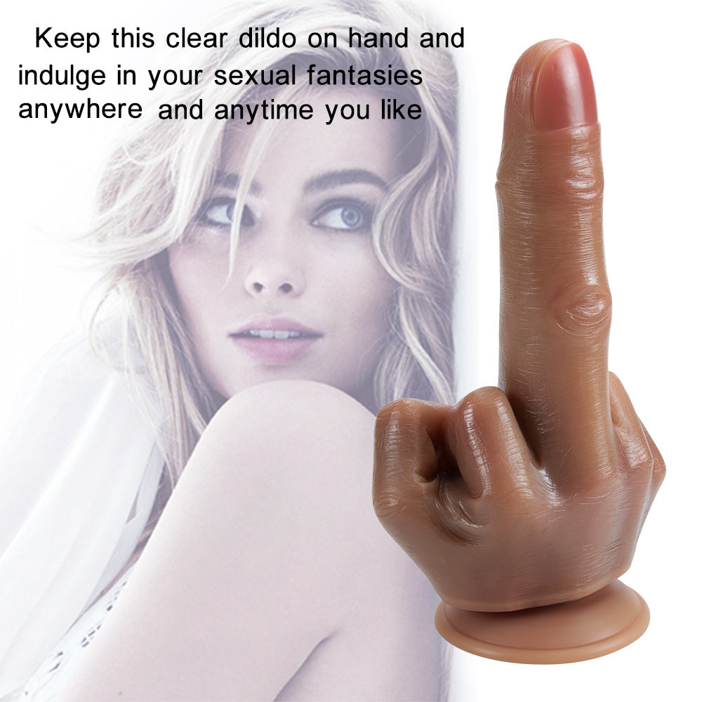 Middle Finger Silicone Dildo Masturbation For Adult-EROSREALM