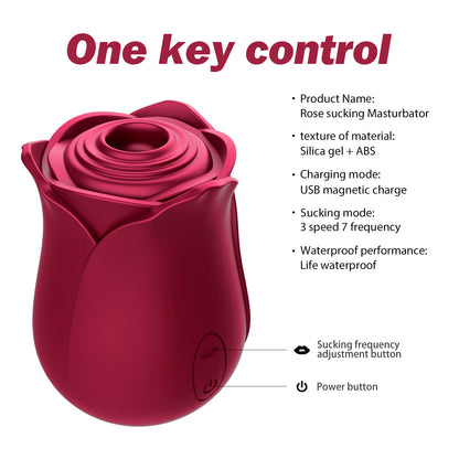 New Rose Sucking Vibrator Toy-EROSREALM