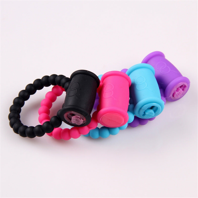 Silicone Vibrating Penis Ring Wearable Cock Ring Sex Toy For Adults-EROSREALM