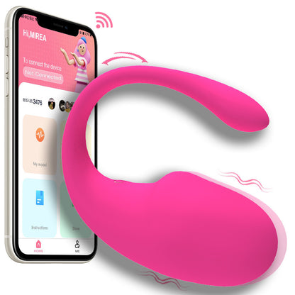 App Remote Control 10 Frequency Strong Shock Panty Vibrator-EROSREALM