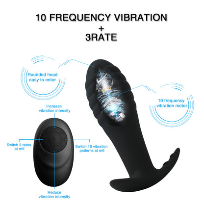 Prostate Massager Anal Vibrator Anal Plug Remote Control-EROSREALM