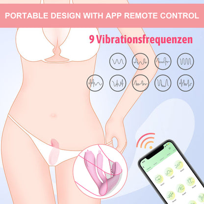 App Remote Dildo Vibrator G Spot Tongue Licking Orgasm Masturbator For Woman-EROSREALM