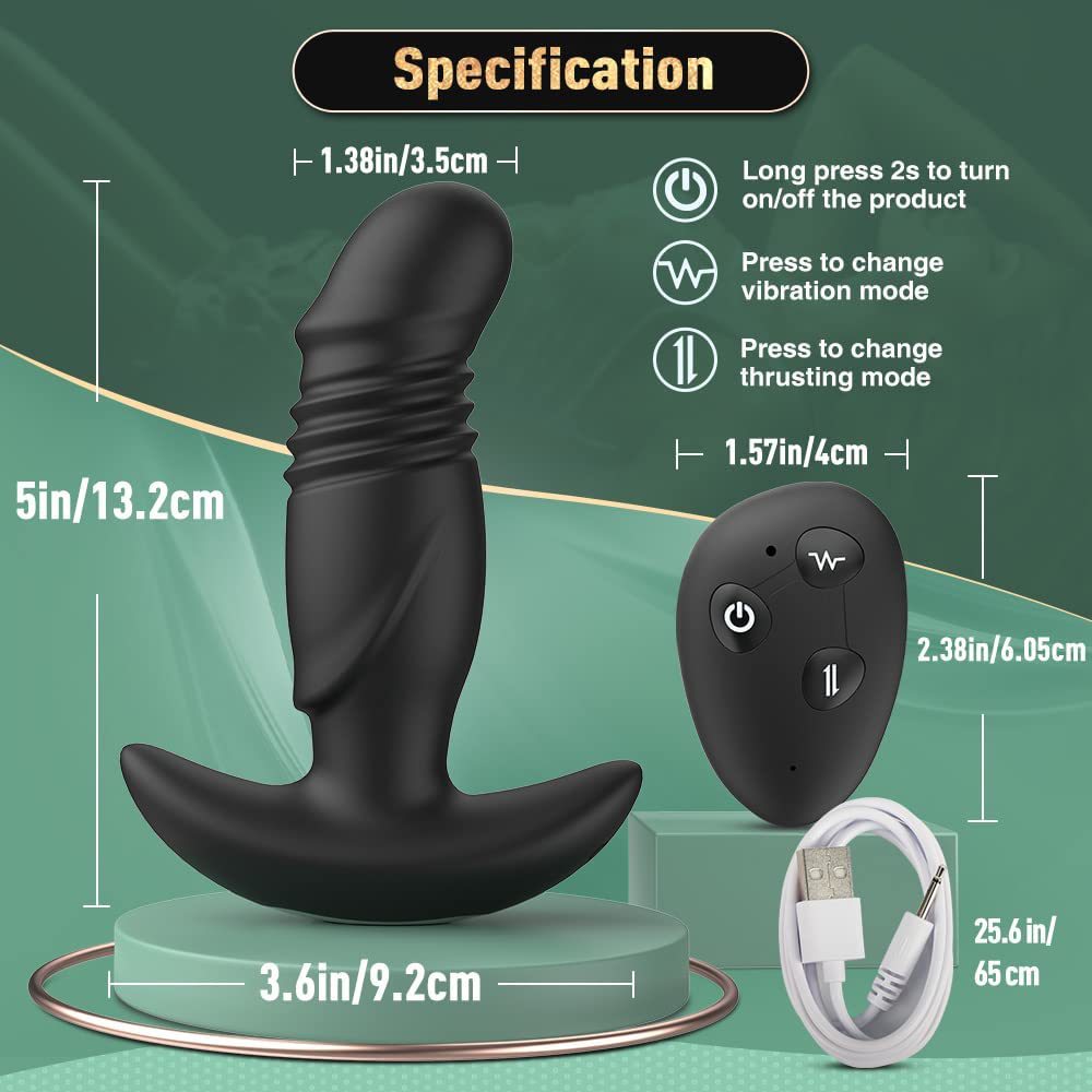 Richard Thrusting & Vibrating Prostate Massager-EROSREALM