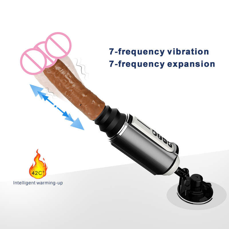 Automatic Masturbation Telescopic Heating Dildo Sex Machine-EROSREALM