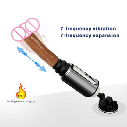 Automatic Masturbation Telescopic Heating Dildo Sex Machine-EROSREALM