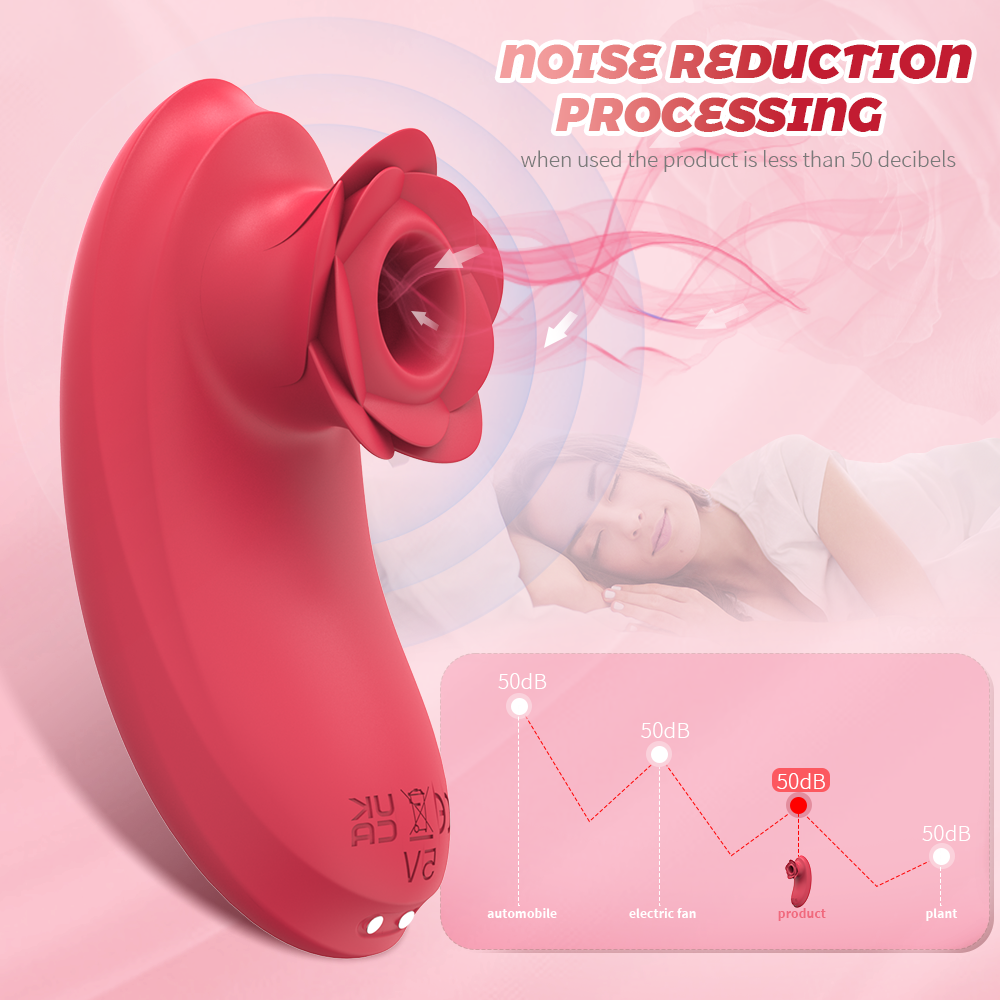 Rose Clitoral Moisture Blow Vibrator-EROSREALM