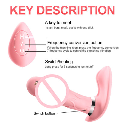 Remote Control Heating G-Spot Vibrator-EROSREALM