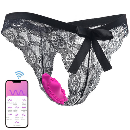 Wireless / App Remote Control 2-in-1 Wearable Vibrator With Panty-EROSREALM