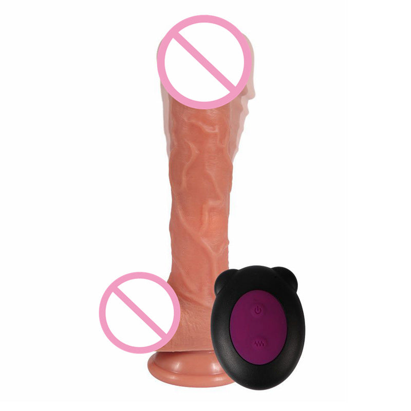 Thrusting Vibrating Dildo Masturbation Device-EROSREALM