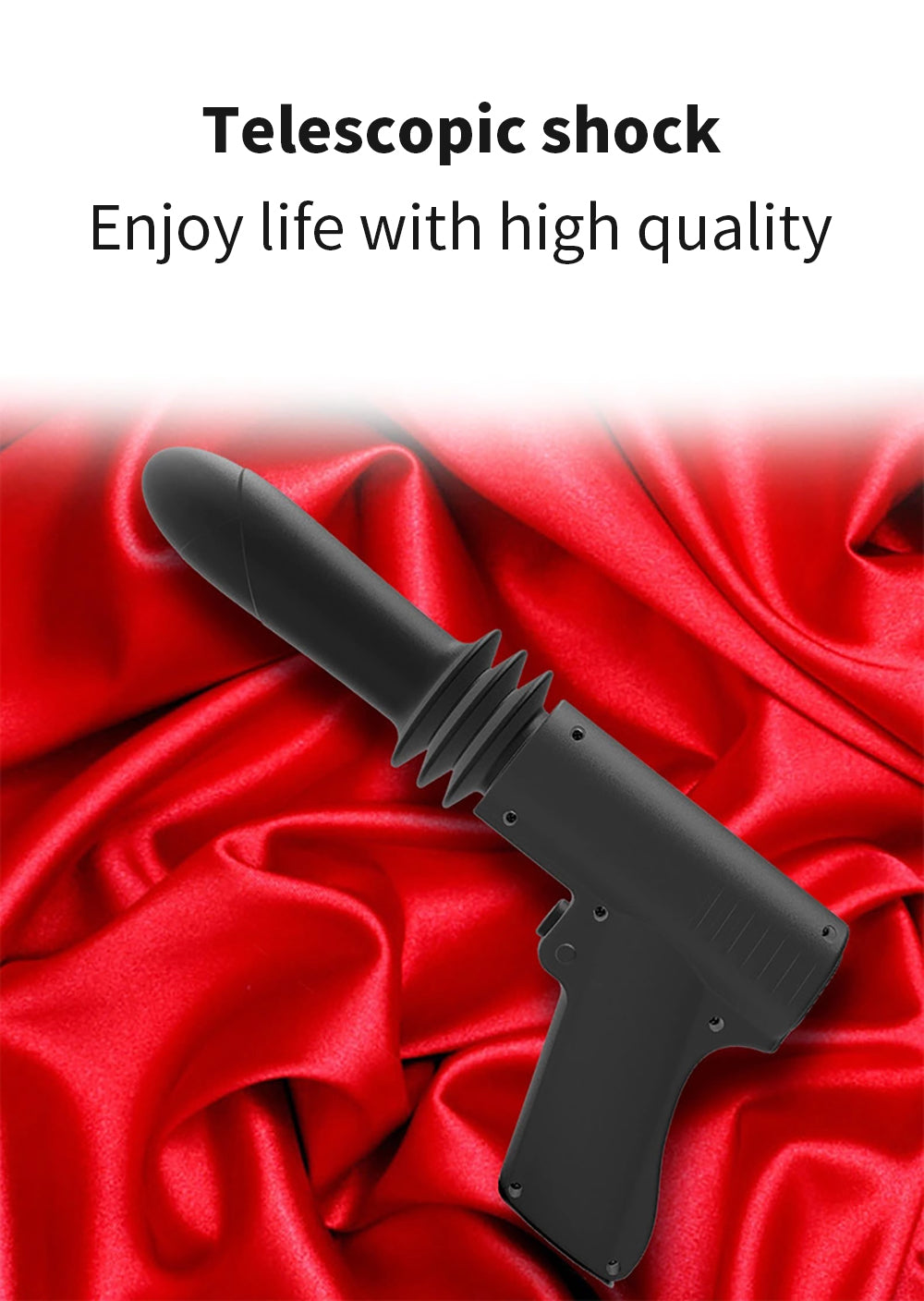 Thrusting Vibrator for G Spot Anal Vagina Gun Shaped Sex Toy-EROSREALM