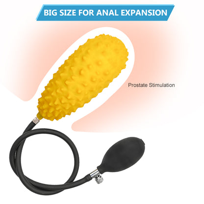 Inflatable Anal Plug Expander Butt Plug Dilator Penis Dildos G Spot Stimulator Prostate Massager-EROSREALM