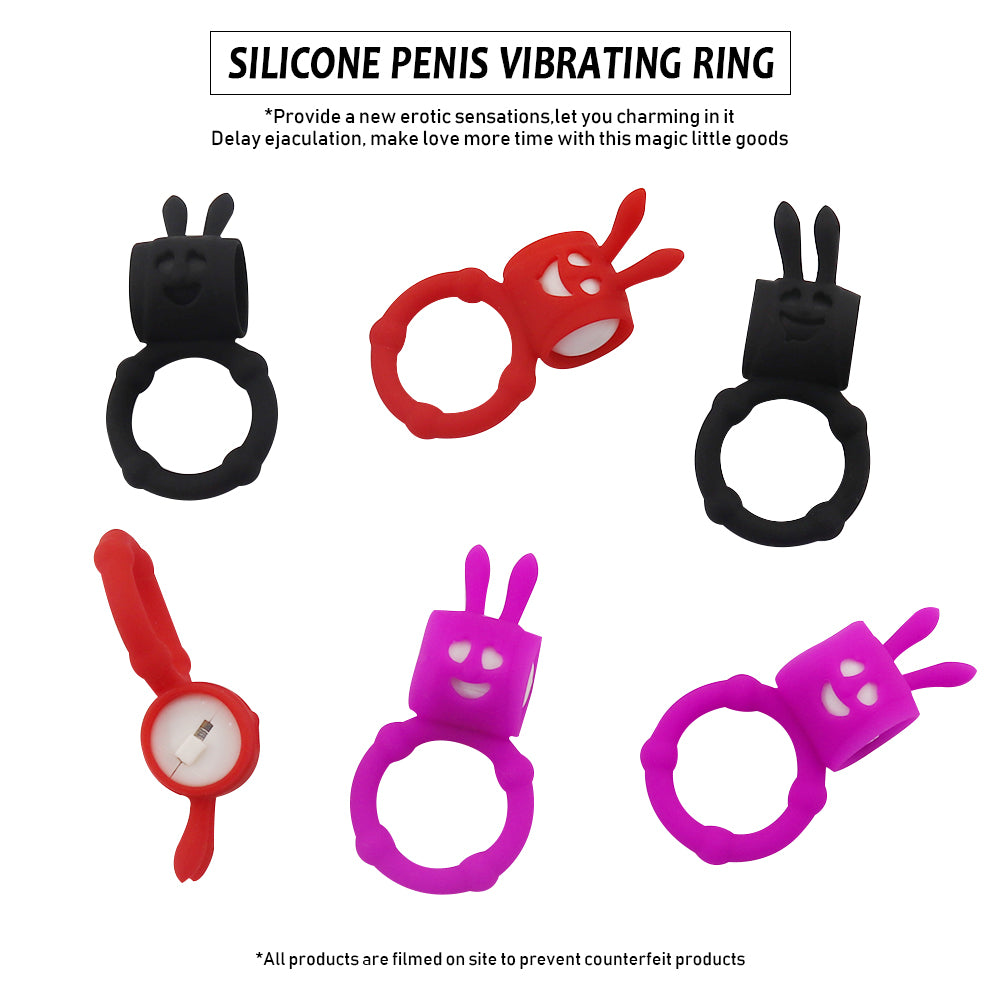 Penis Vibrator Ring Delay Ejacualtion Clitoris Stimulation Cock Vibrating Ring-EROSREALM