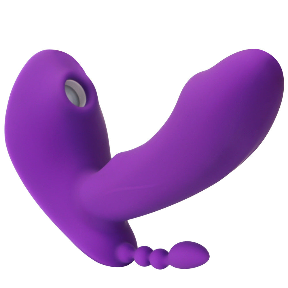 3-in-1 Wireless Remote Control Sucking Wearable Vibrator-EROSREALM