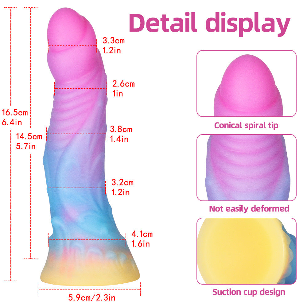 6.4 Inches Super Soft Luminous Fantasy Dildo-EROSREALM