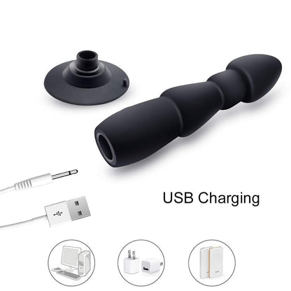 Wireless Remote Control Charging Silicone Anal Vibrator-EROSREALM