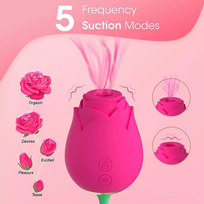 The Rose Toy G Spot Stimulator With Suction-EROSREALM