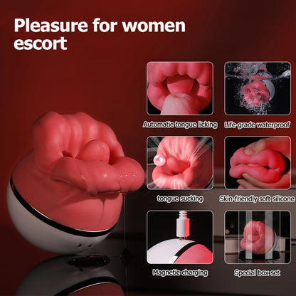 Big Mouth Tongue Licking Swinging Suction Vibrator Oral Sex Toy-EROSREALM