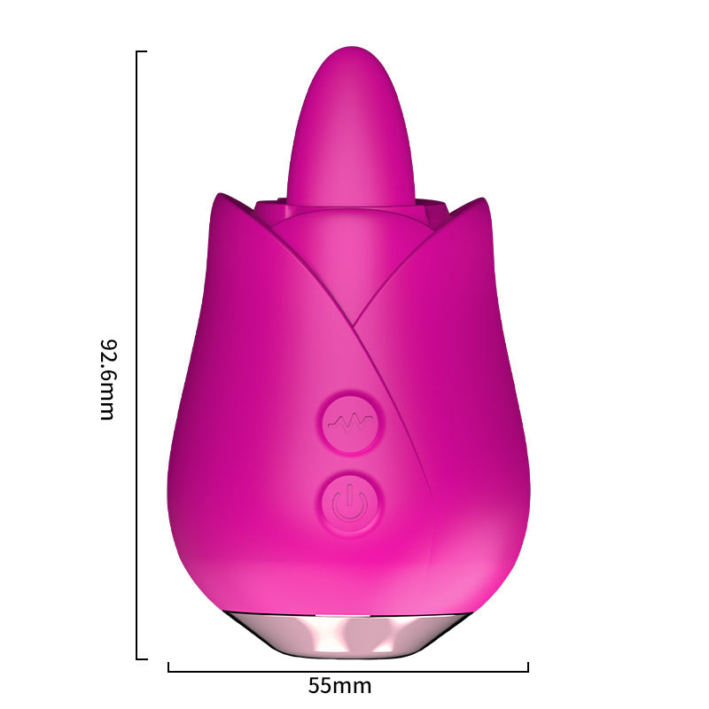 New 5 Tongue-licking Modes Rose Toy-EROSREALM