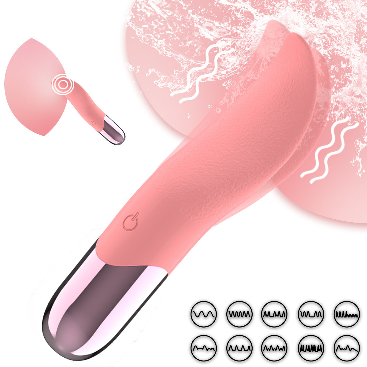 10 Frequency Simulated Tongue Vibrator-EROSREALM