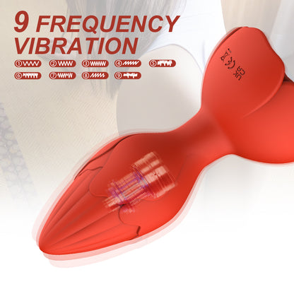 Isabella App Remote Control 9 Frequency Strong Shock Anal Vibrator-EROSREALM