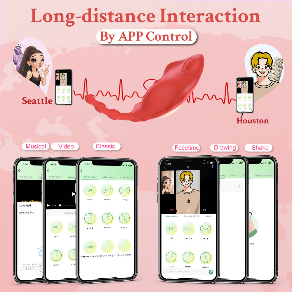 App & Wireless Remote Control 9 Frequency Panty Vibrator-EROSREALM