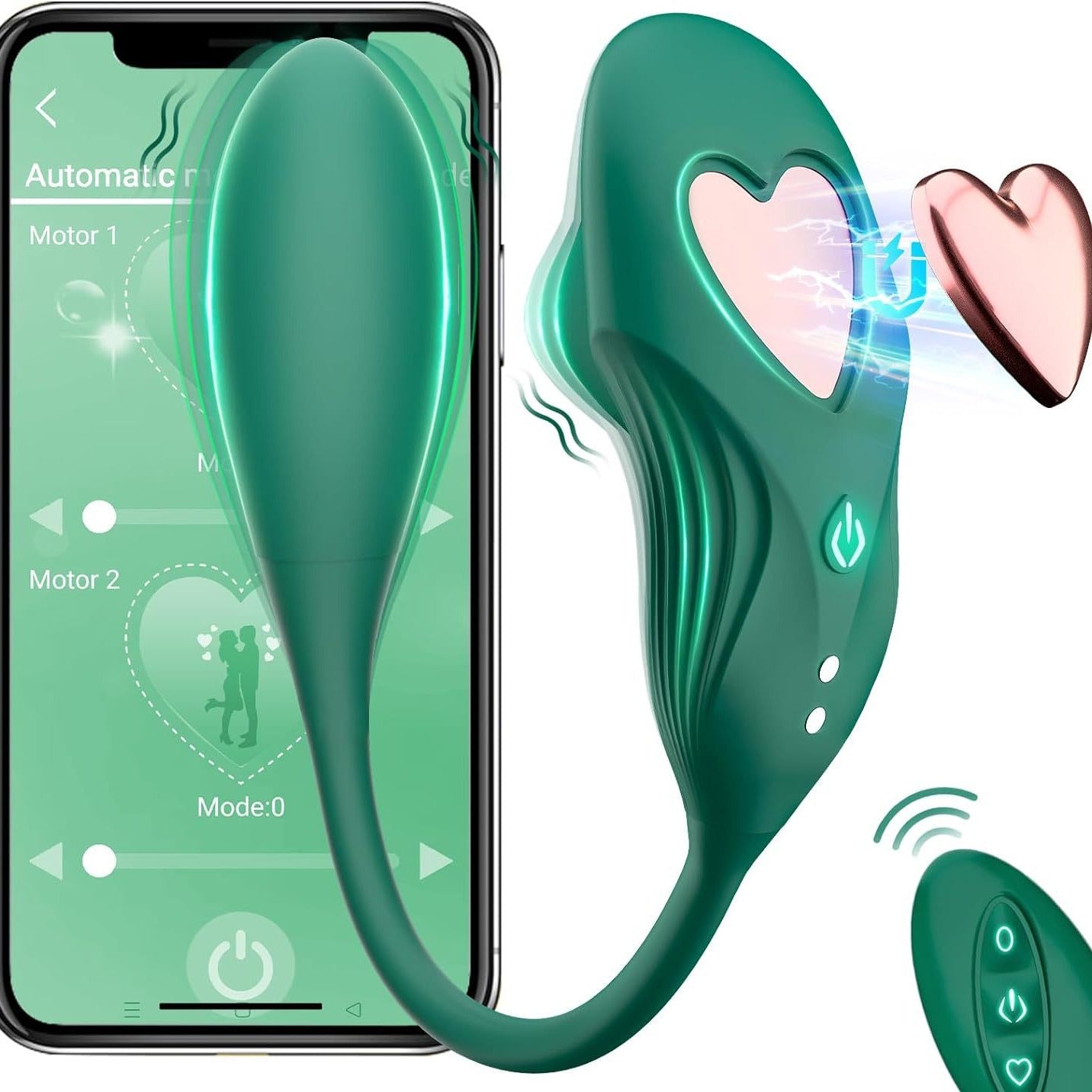 App Remote Control Magnetic Wearable Panty Vibrator With Egg Vibrator-EROSREALM