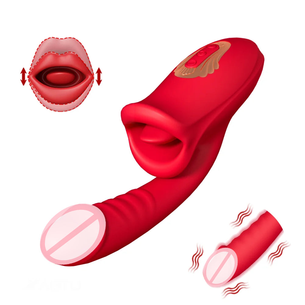 Rose Nibbler Bitting Mouth Vibrator-EROSREALM