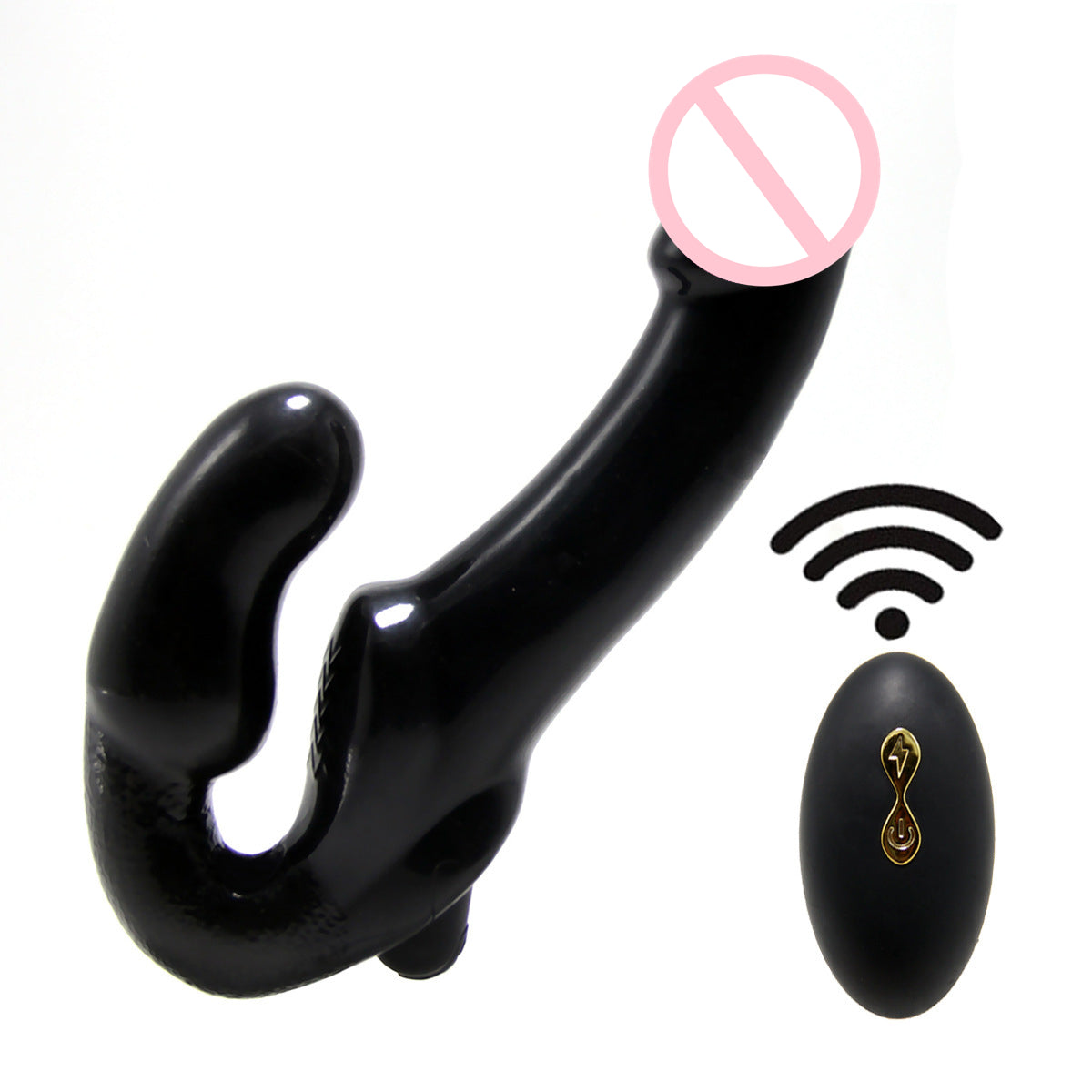 10 Frequency Vibrating Remote Control Double Ended Wearable Dildo-EROSREALM