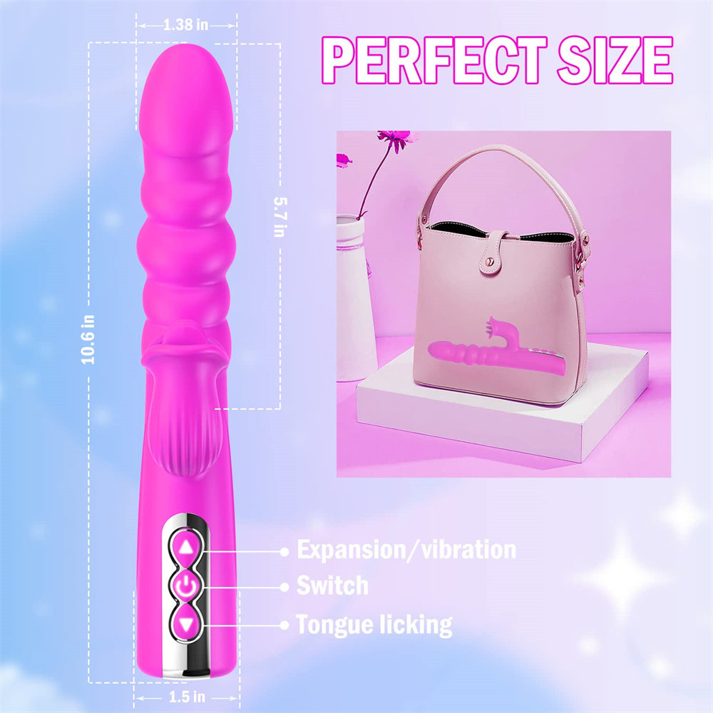 4 In 1 Thrusting Rotation Rabbit Vibrator G Spot Vibrator-EROSREALM